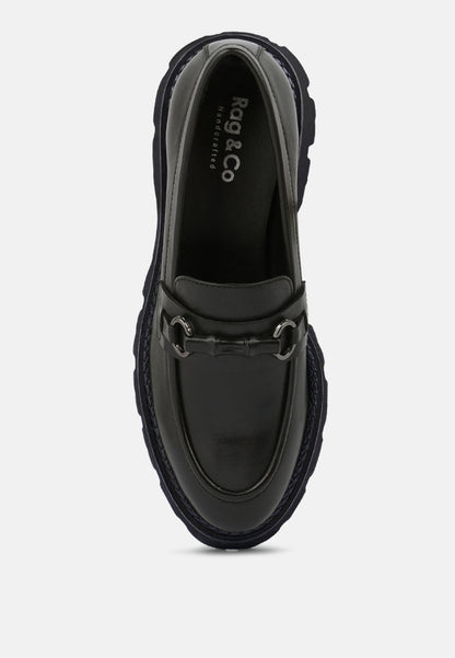 cheviot chunky leather loafers-13