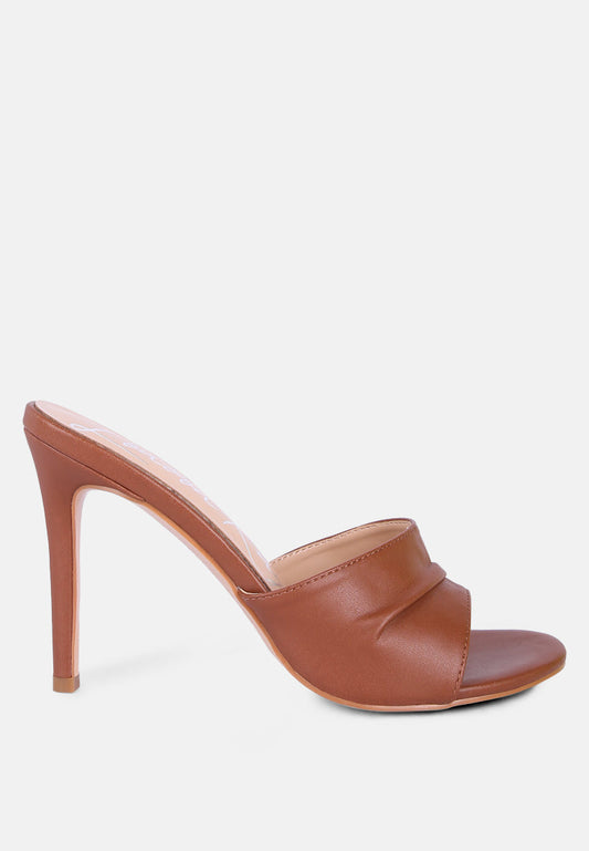 3rd divorce wide strap casual high heels-0
