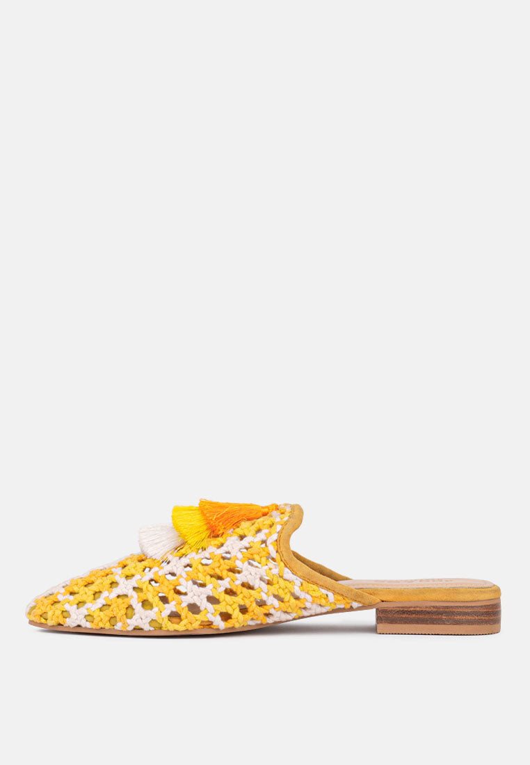 mariana woven flat mules with tassels-32