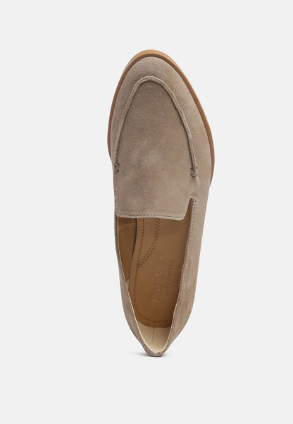 anna suede leather loafers-5