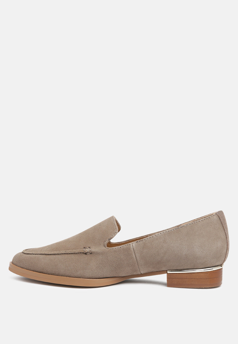 anna suede leather loafers-3