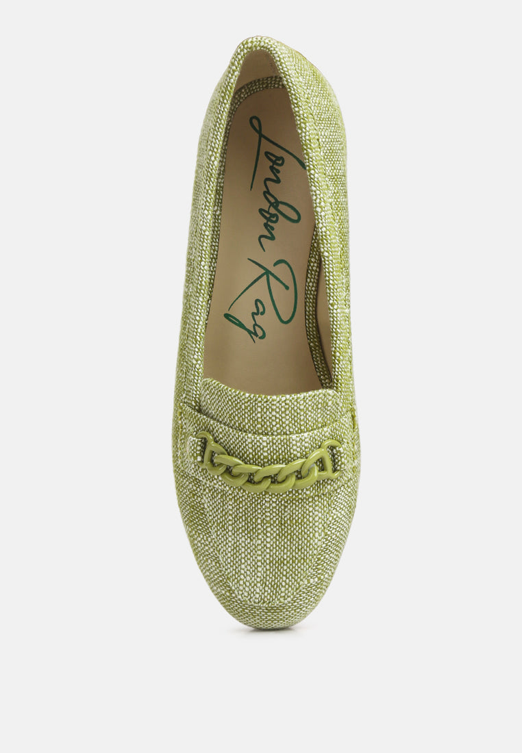 abeera chain embellished loafers-8