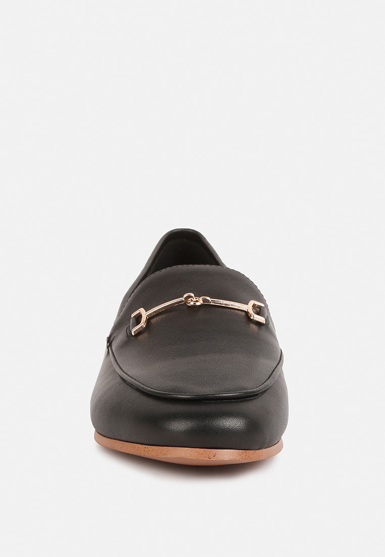 dareth horsebit flat heel loafers-2