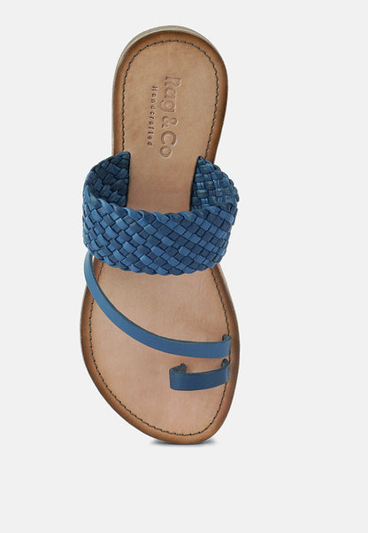 isidora braided leather flat sandal-5