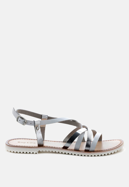 june strappy flat leather sandals-6