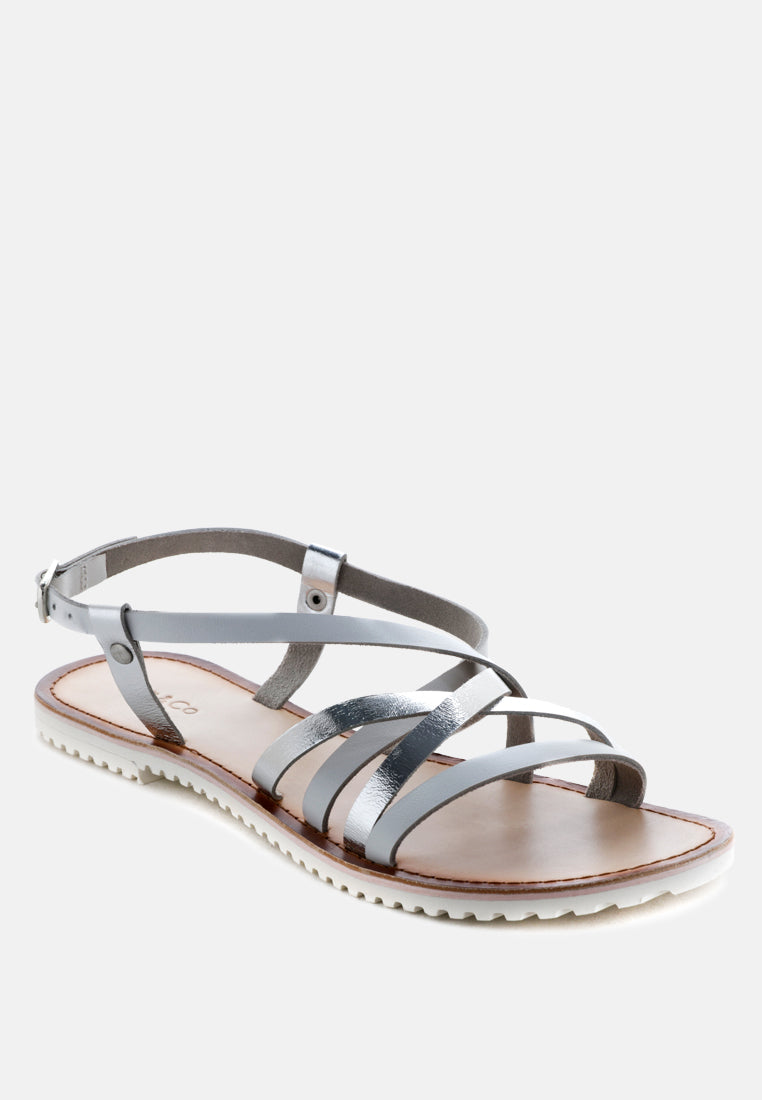 june strappy flat leather sandals-7