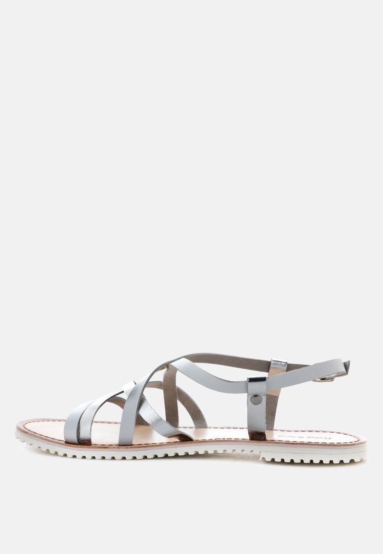 june strappy flat leather sandals-9