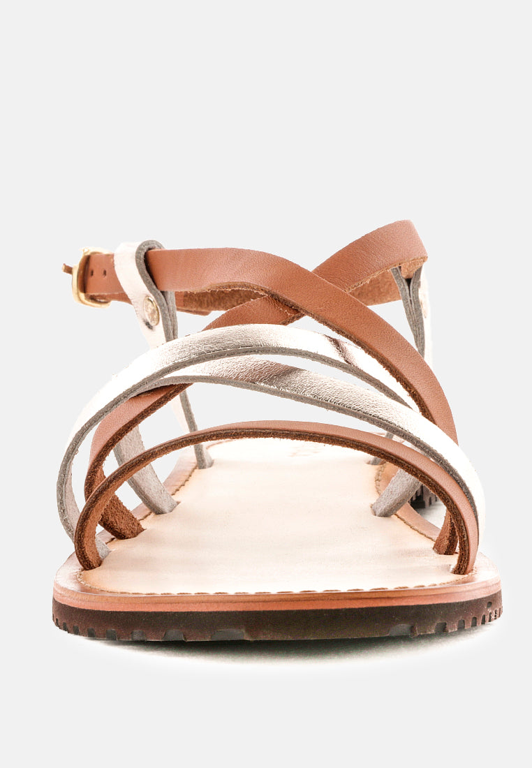 june strappy flat leather sandals-14