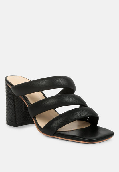 kywe textured heel chunky strap sandals-1