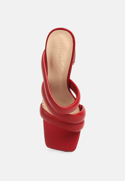 kywe textured heel chunky strap sandals-12
