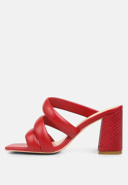 kywe textured heel chunky strap sandals-10