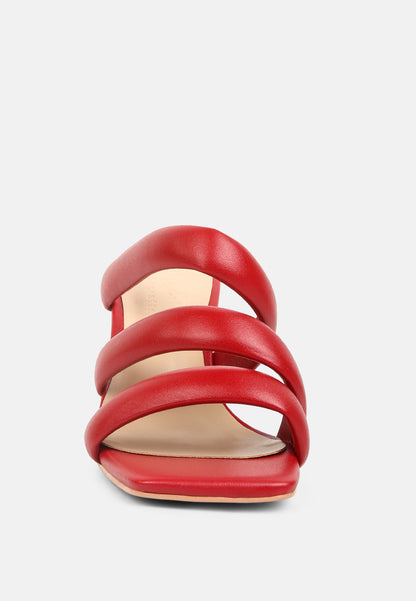 kywe textured heel chunky strap sandals-9