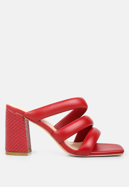 kywe textured heel chunky strap sandals-7