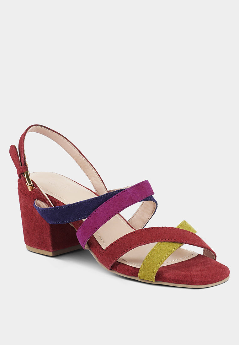 mon-lapin mid heeled block leather sandal-8