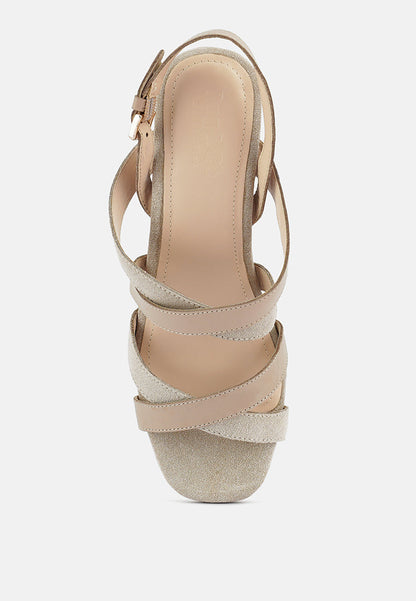 mon-lapin mid heeled block leather sandal-5
