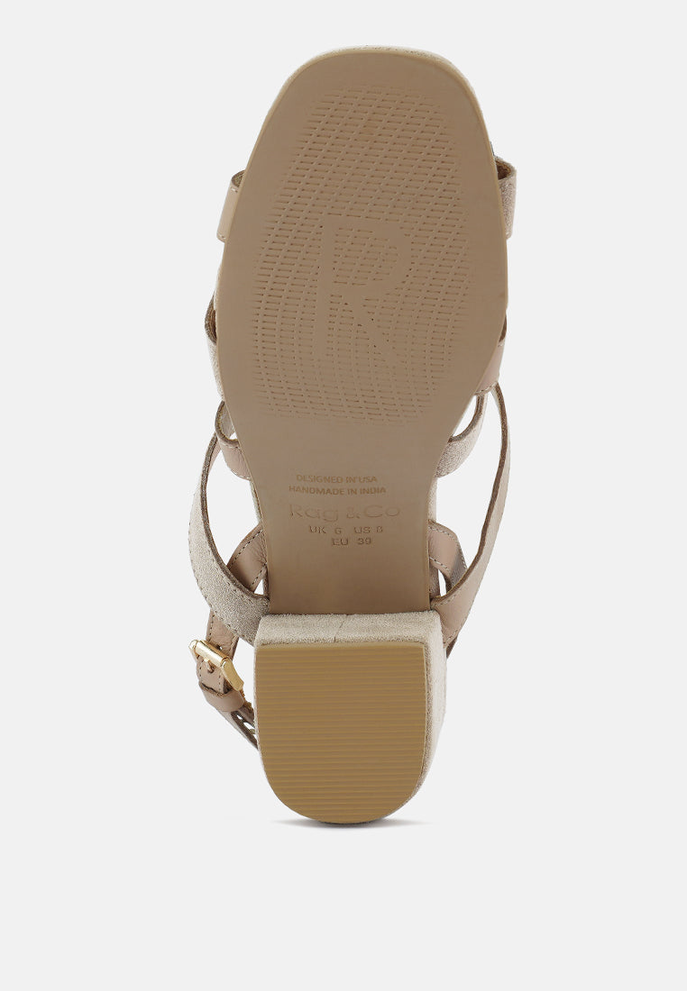 mon-lapin mid heeled block leather sandal-6