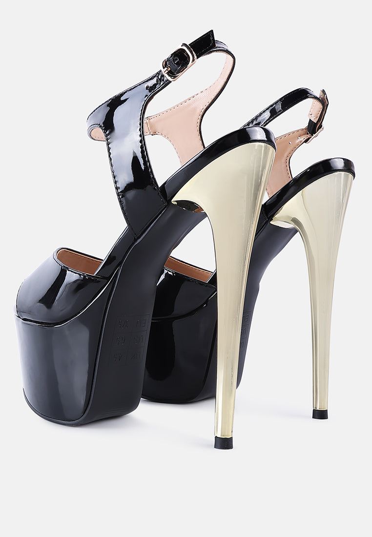 bewitch ultra high heeled ankle strap sandals-2