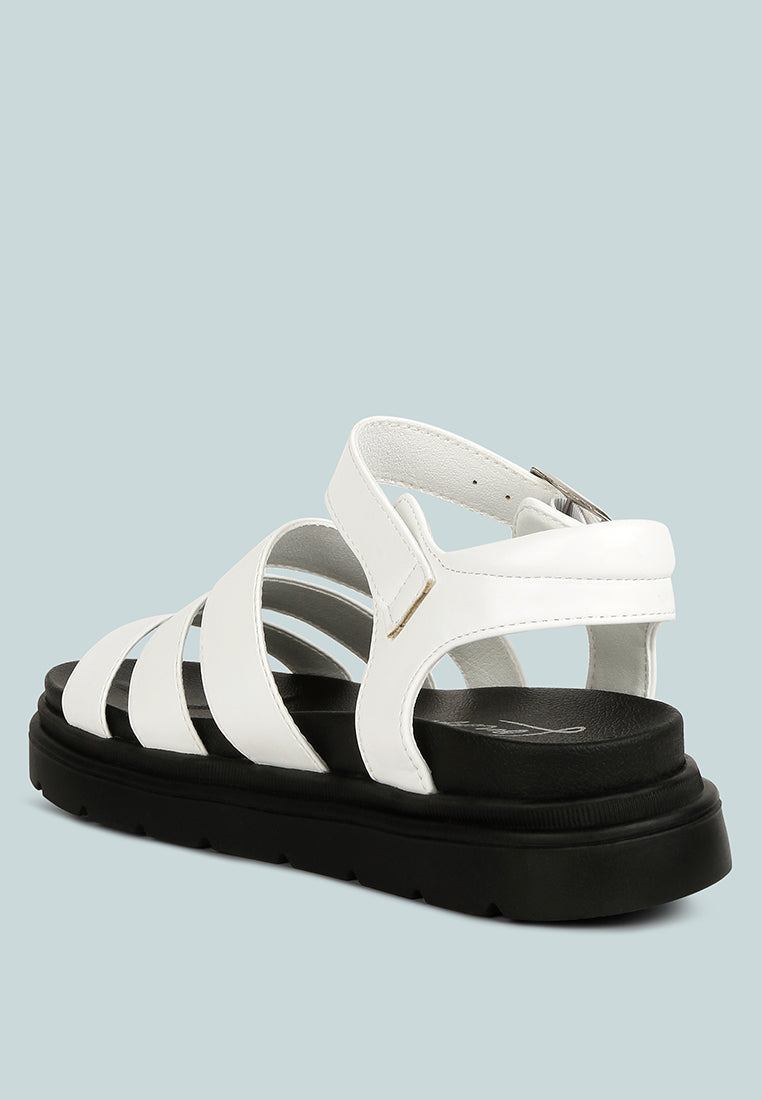 belcher faux leather gladiator sandals-16