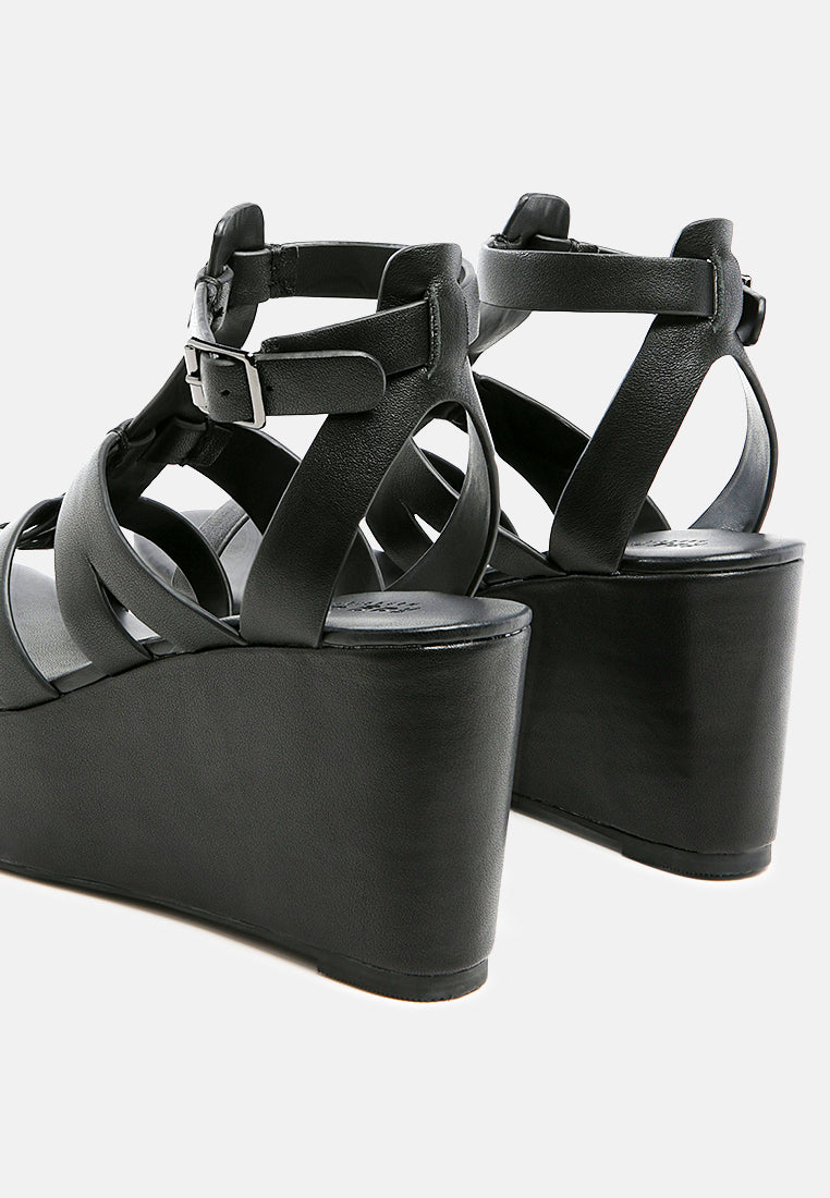 windrush cage wedge leather sandal-2