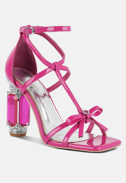 affluence jeweled high heel sandals-1