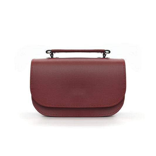 Aura Handmade Leather Bag - Oxblood Red-0