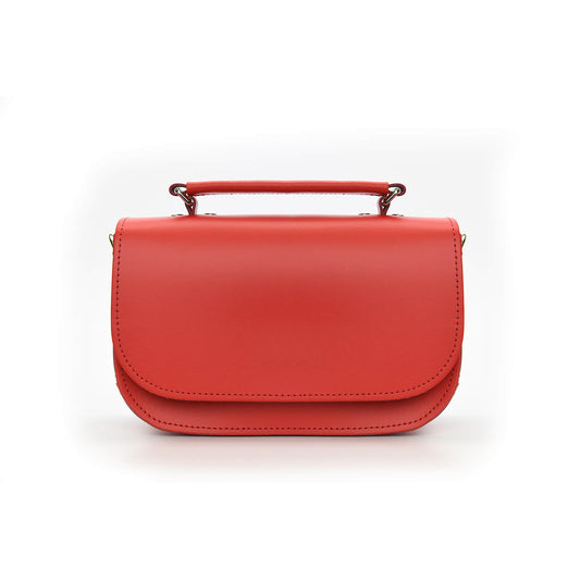 Aura Handmade Leather Bag - Pillar Box Red-0