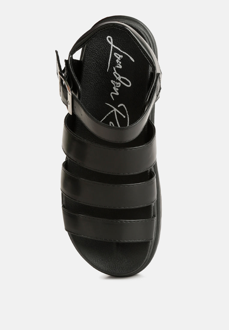 belcher faux leather gladiator sandals-3