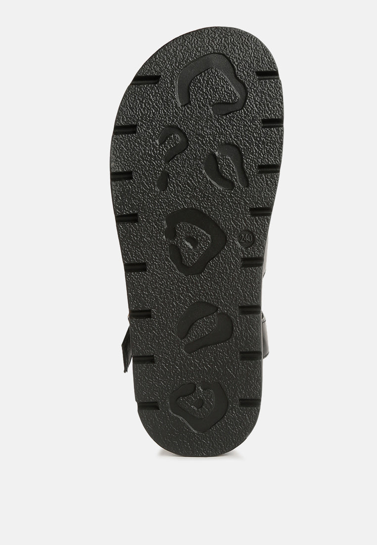 belcher faux leather gladiator sandals-4
