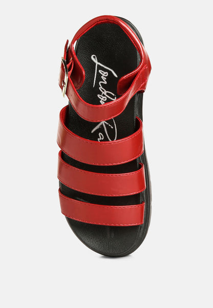 belcher faux leather gladiator sandals-24