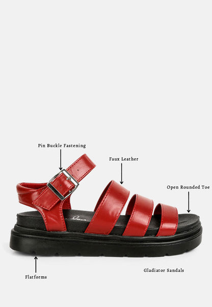 belcher faux leather gladiator sandals-26