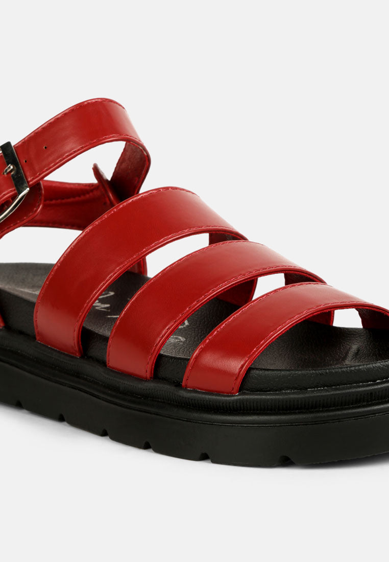 belcher faux leather gladiator sandals-27