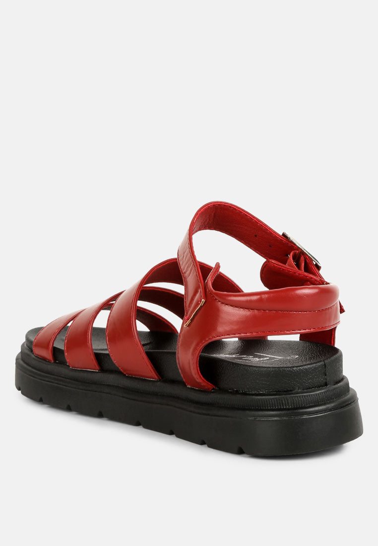 belcher faux leather gladiator sandals-23