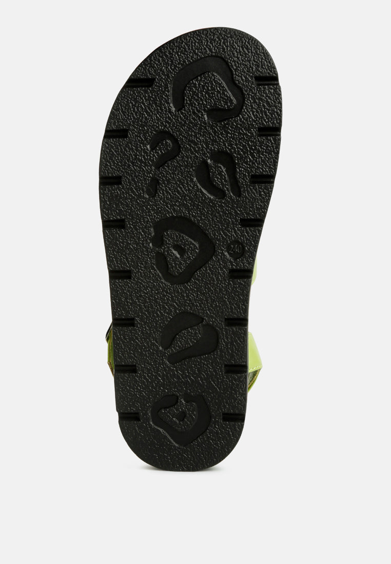 belcher faux leather gladiator sandals-11