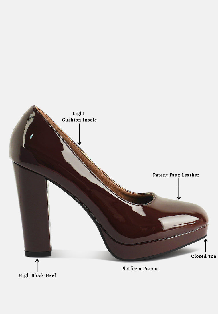dixie patent faux leather pump sandals-5