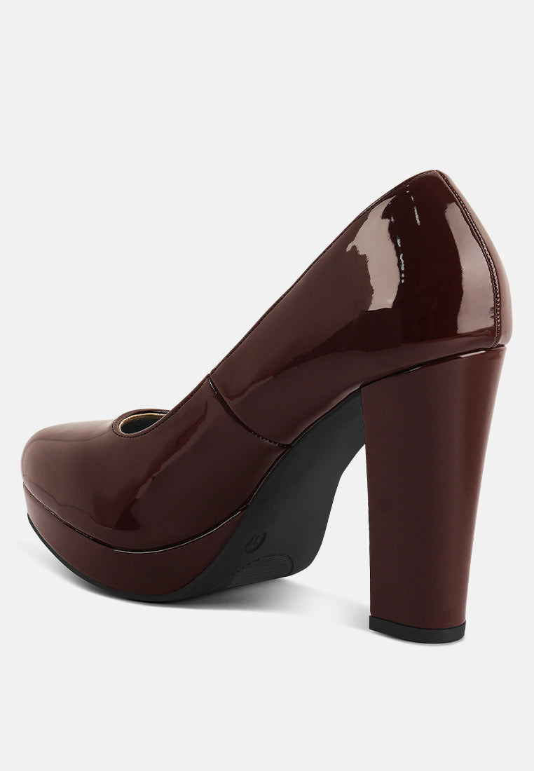 dixie patent faux leather pump sandals-2