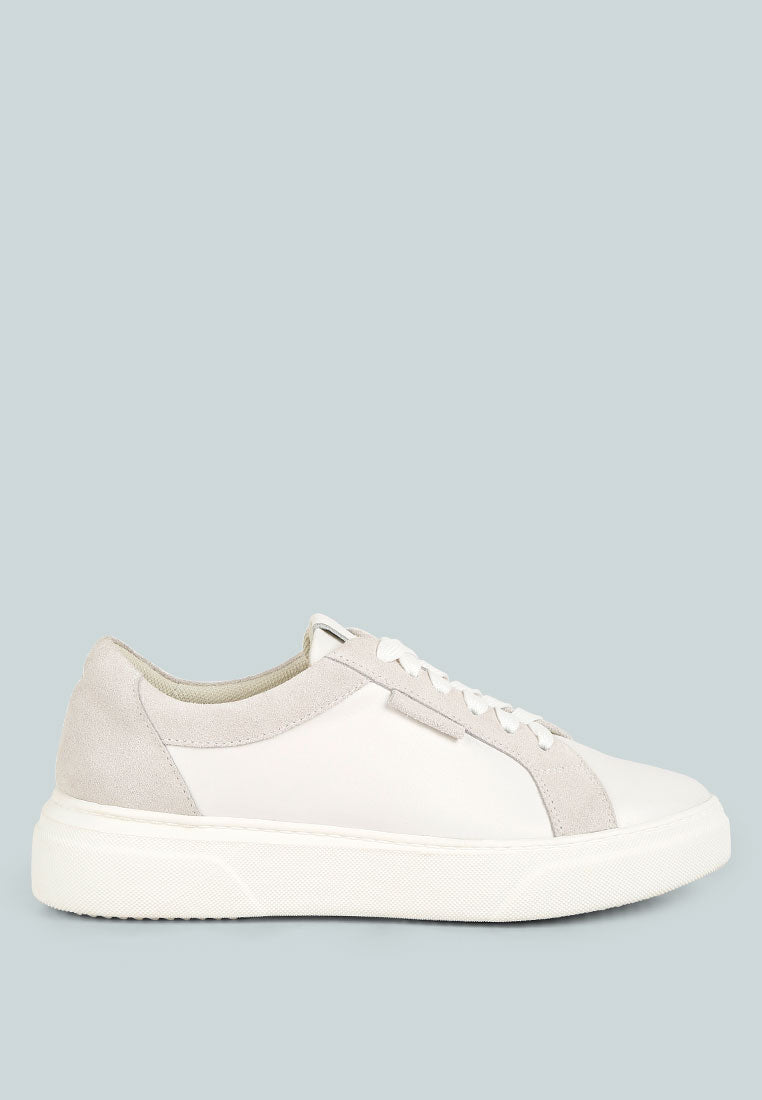 endler color block leather sneakers-0