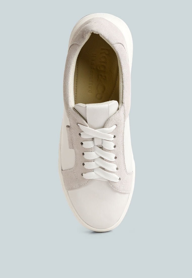 endler color block leather sneakers-5
