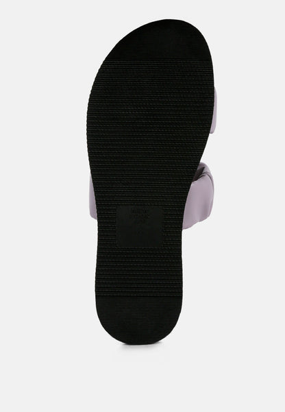 faux leather ruched strap platform sandals-13