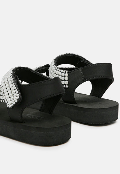 floater sandals in black-2