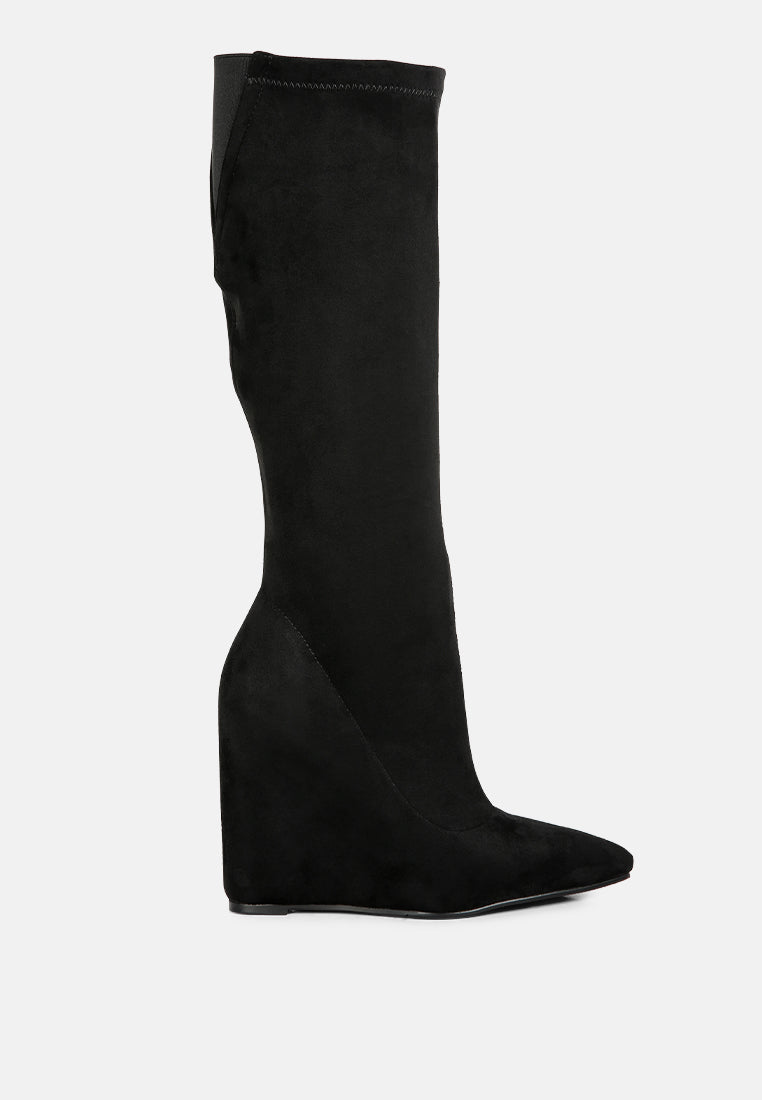 gladol wedge heel calf boots-5