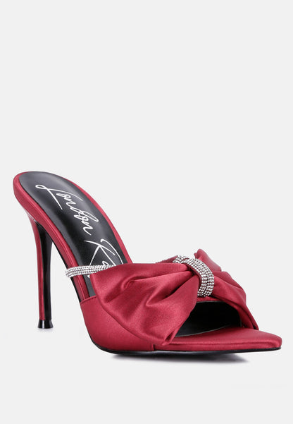 high tea rhinestone bow embellished stiletto sandals-6