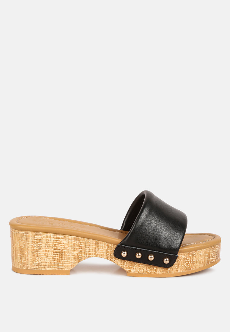 minny textured heel leather slip on sandals-16