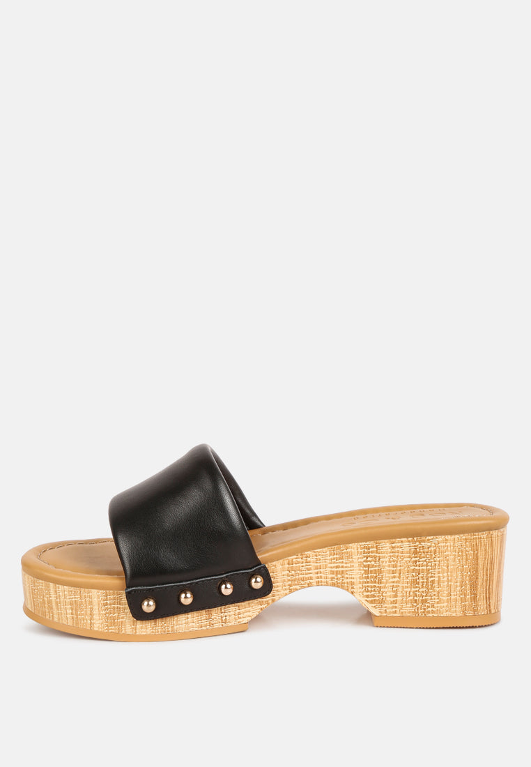 minny textured heel leather slip on sandals-19
