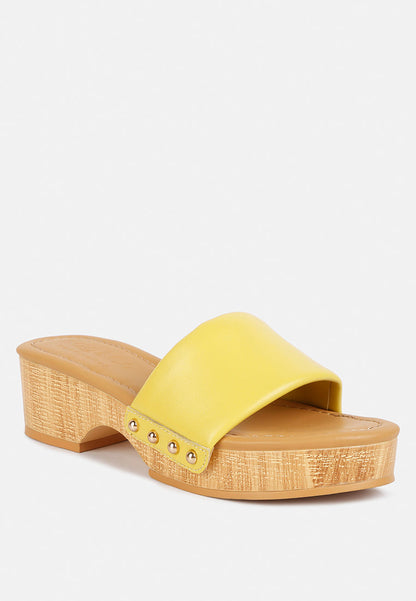 minny textured heel leather slip on sandals-9
