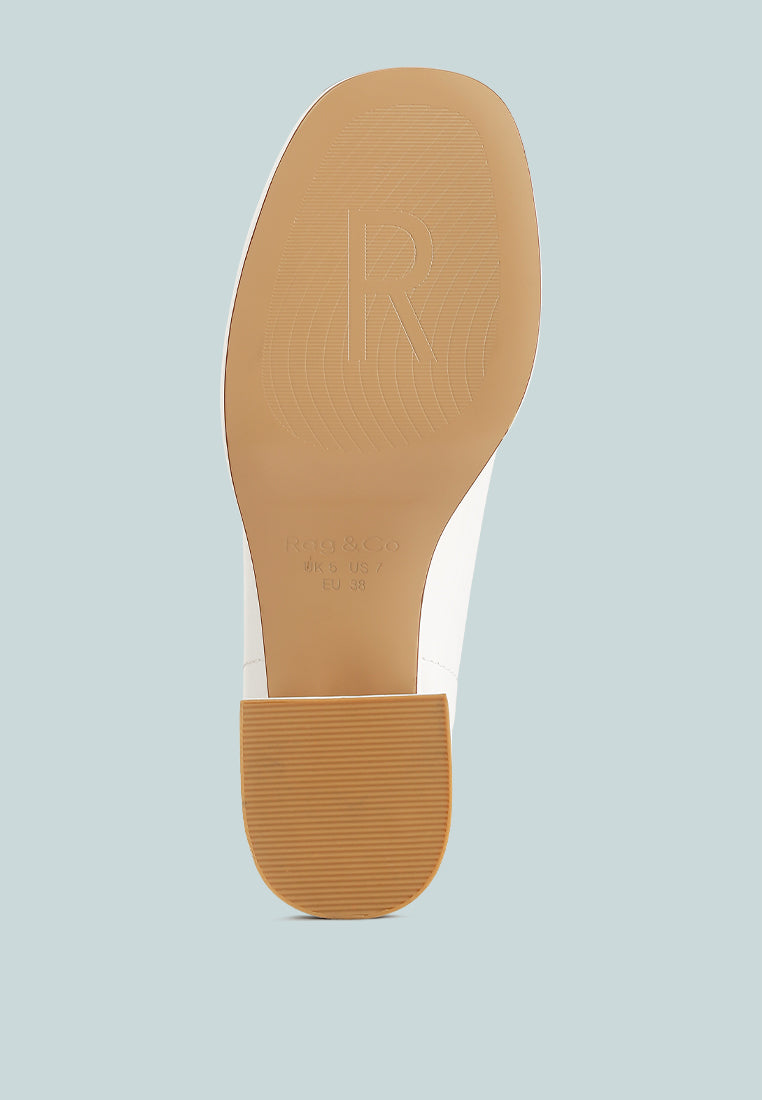 morgan metallic embellishment leather platform loafers-13