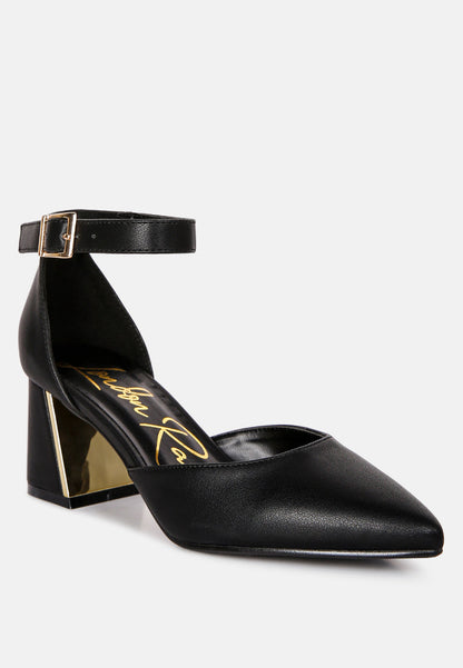 myla faux leather metallic sling heeled sandals-7