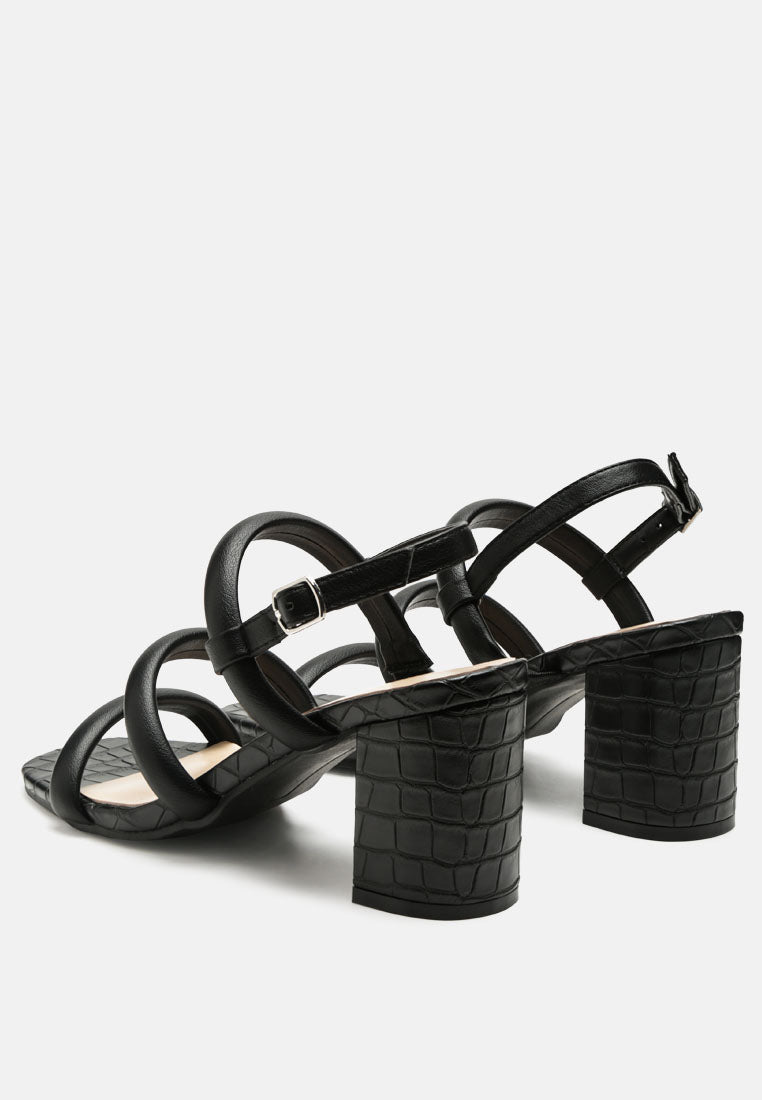 slater croc skin faux leather block heel sandals-7