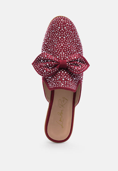 whoopie embellished casual bow mules-3