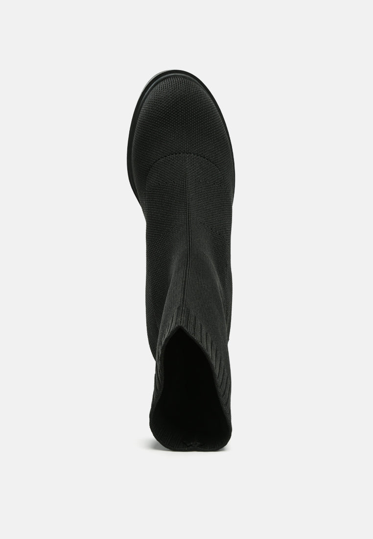 zinnia knitted block heeled boots-4