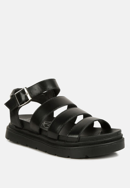 belcher faux leather gladiator sandals-1